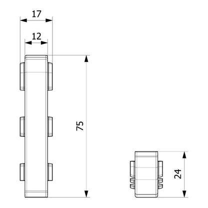 PVC Samling D-form Polsk Eg 2 stk.