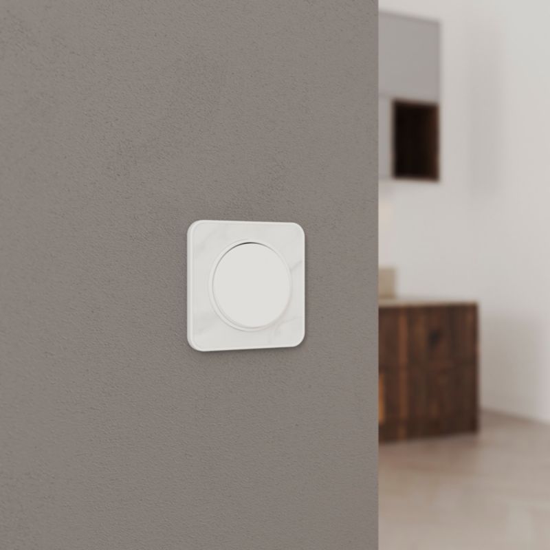 Jacobsen Espen dobbelt indbygget afbryder i hvid