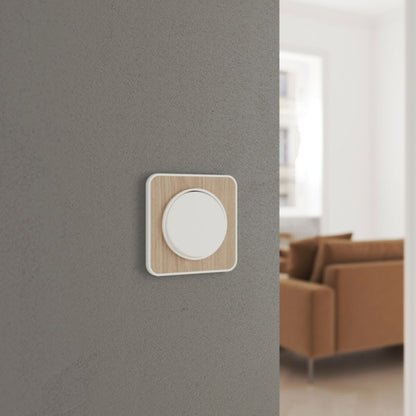 Jacobsen Espen dobbelt indbygget afbryder i hvid