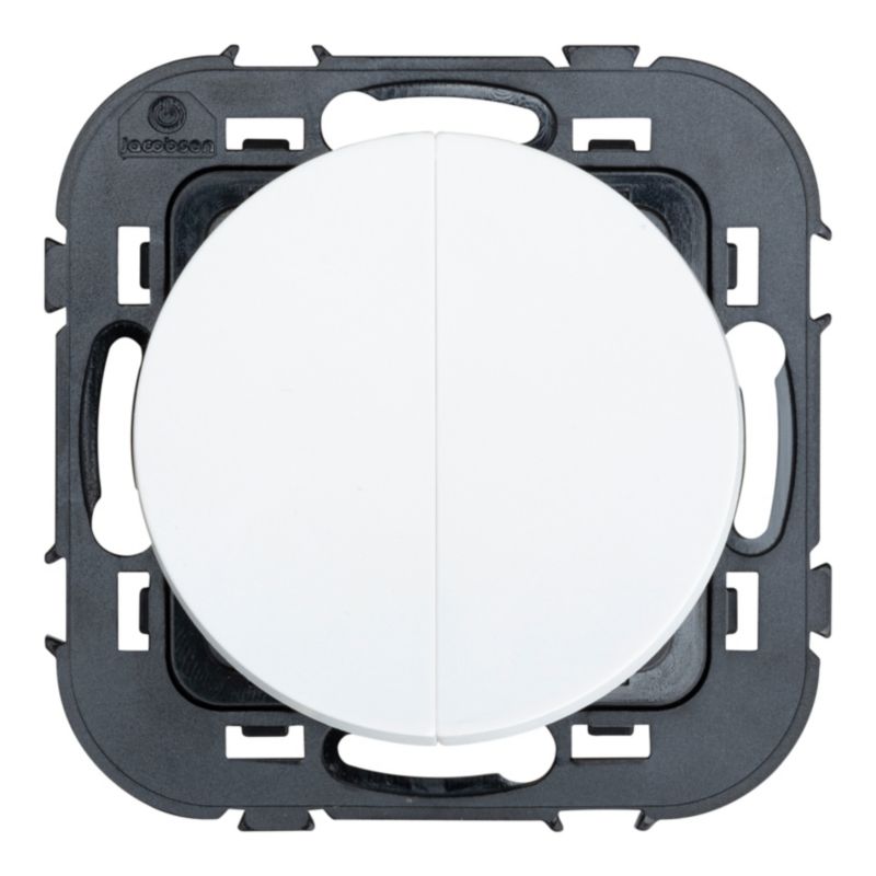 Jacobsen Espen dobbelt indbygget afbryder i hvid