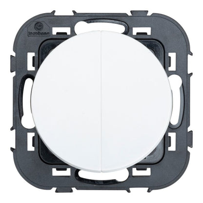 Jacobsen Espen dobbelt indbygget afbryder i hvid