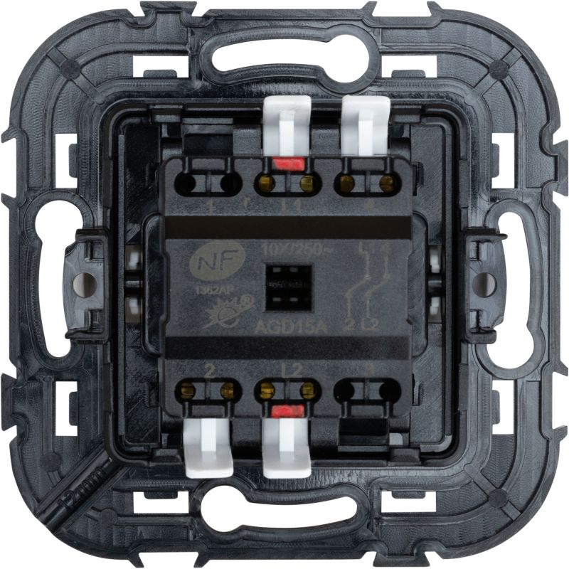 Jacobsen Espen dobbelt indbygget afbryder i hvid