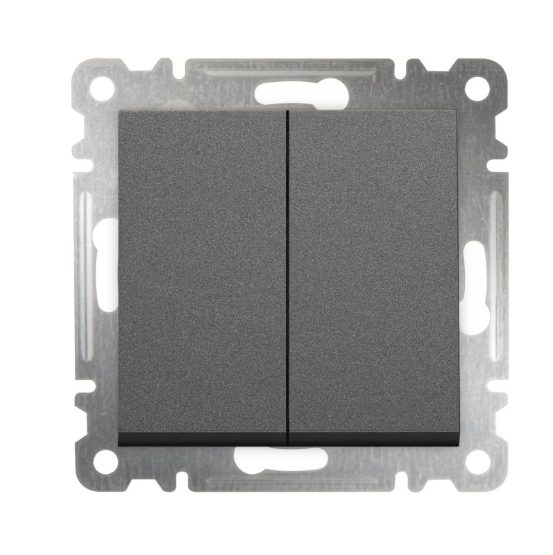 Dobbelt indbygget afbryder Makel Karea antracit