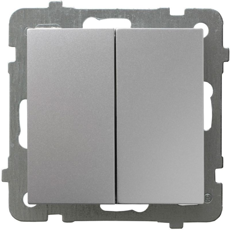 Dobbelt indbygget afbryder Ospel As sølv