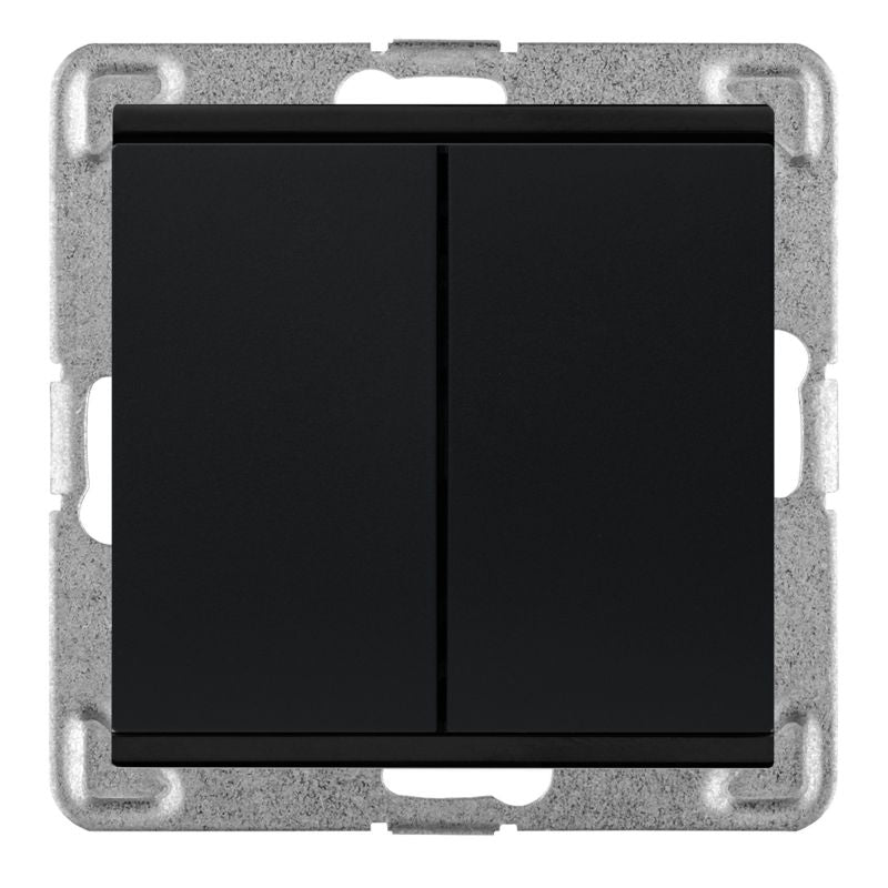 Dobbelt indbygget afbryder Polmark Verona sort