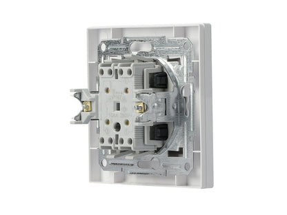Dobbelt indbygningskontakt Schneider Electric Asfora hvid