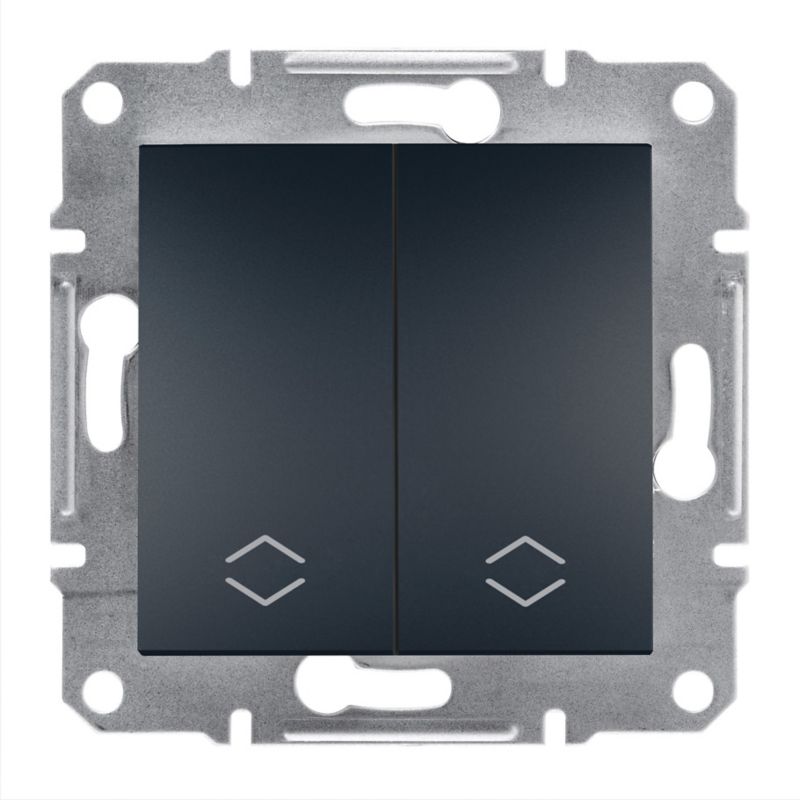 Dobbelte trappeafbryder Schneider Electric Asfora i antracit