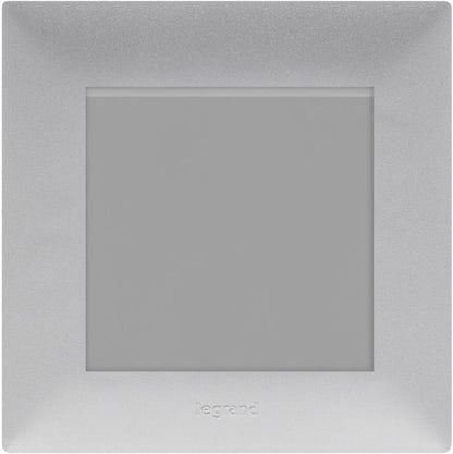Enkelt afbryder Legrand Niloe Step aluminium