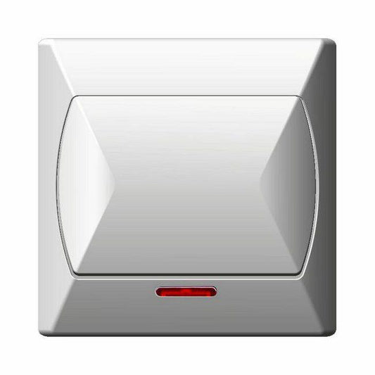 Enkelt indbygningsafbryder Ospel Akcent med hvid baggrundsbelysning
