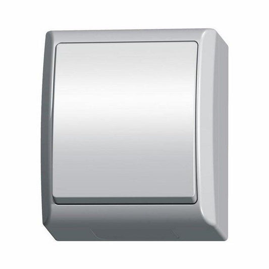 Ospel Fala enkelt overflademonteret kontakt i hvid