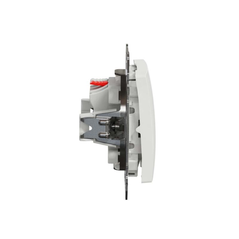 Enkelt afbryder Schneider Electric Sedna Design&Elements med belysning hvid