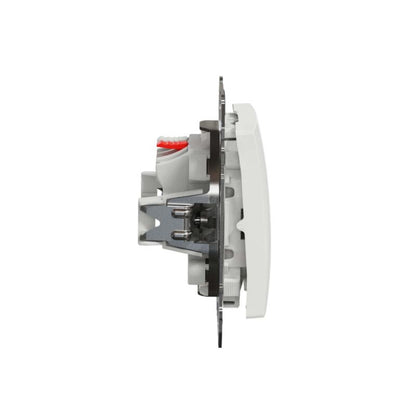 Enkelt afbryder Schneider Electric Sedna Design&Elements med belysning hvid
