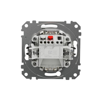 Enkelt afbryder Schneider Electric Sedna Design&Elements med belysning hvid