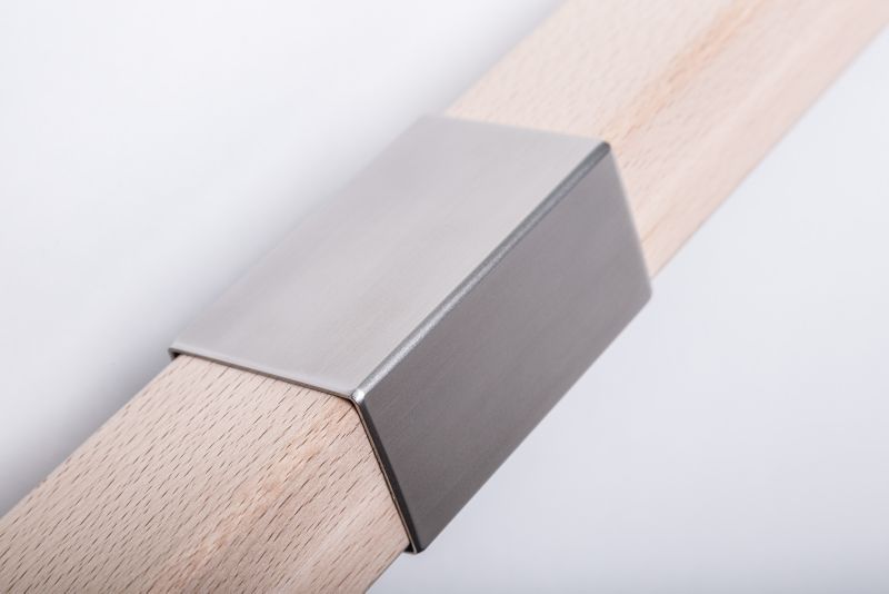 Gelænderforbinder 37x47 mm Rustfrit Stål