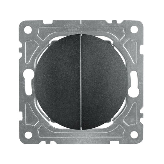 Dobbelt trappeafbryder DPM Solid Oval mat-sort