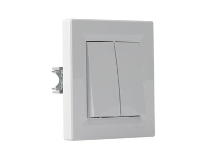 Dobbelt trappeafbryder Schneider Electric Asfora hvid