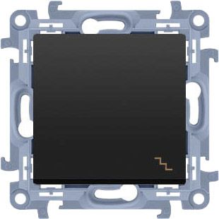 Enkelt trappetænding Kontakt-Simon S10 mat-sort