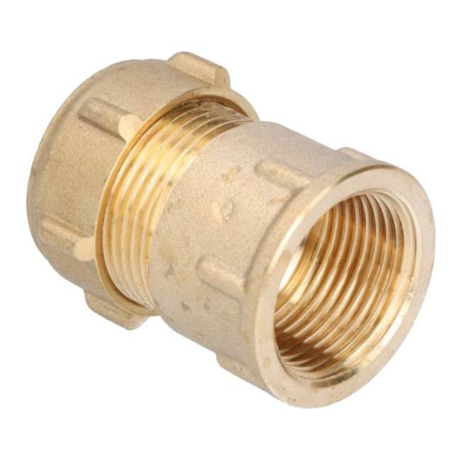 Skruet kobberkobling 22 mm x 3/4" udvendig gevind