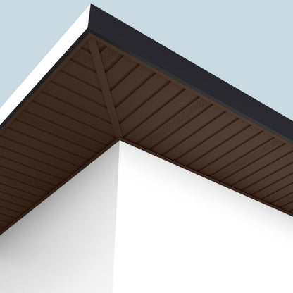 Tagforing-Samling 3,05 m Brun PVC