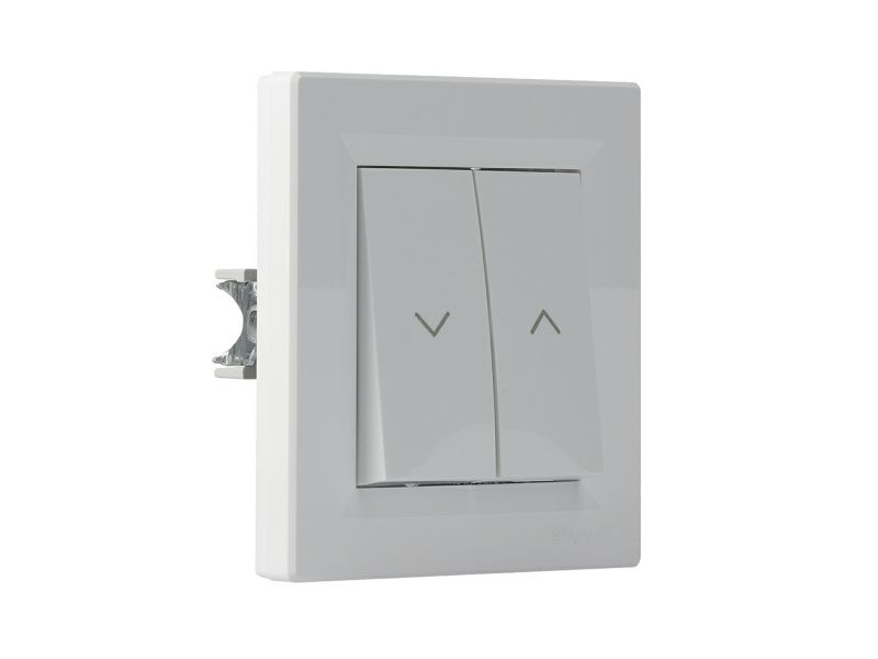 Schneider Electric Asfora hvid indbygget jalousiafbryder