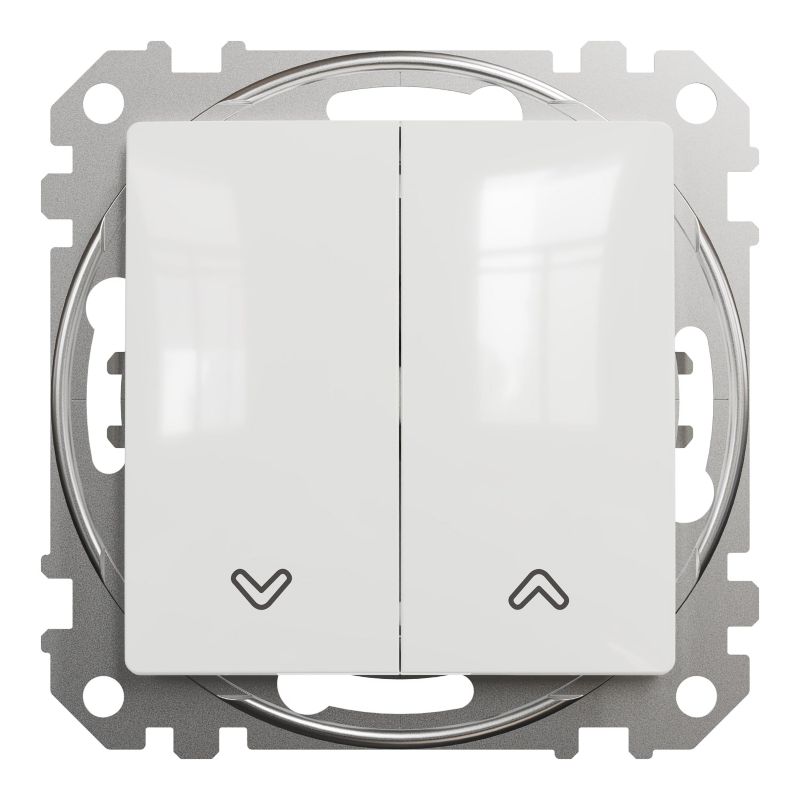 Schneider Electric Sedna Design&Elements hvid jalousiafbryder