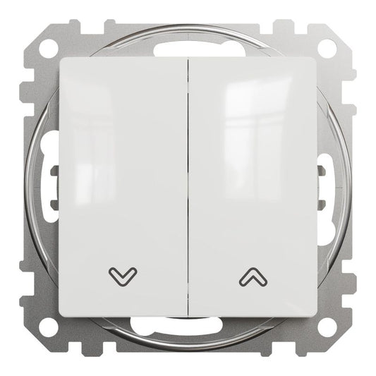 Schneider Electric Sedna Design&Elements hvid jalousiafbryder