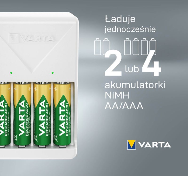 Varta Plug Charger oplader til 4 x A-batterier