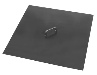 Låg til Bålfad 70x70 cm Sort Stål