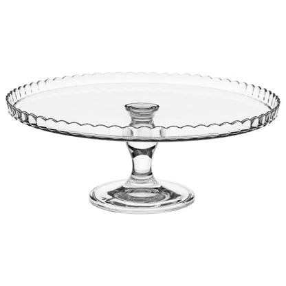 Lagkagefad Lara 32 cm med Glaslåg Klar Glas
