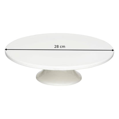 Lagkageopsats Nora 28 cm Hvid Stentøj