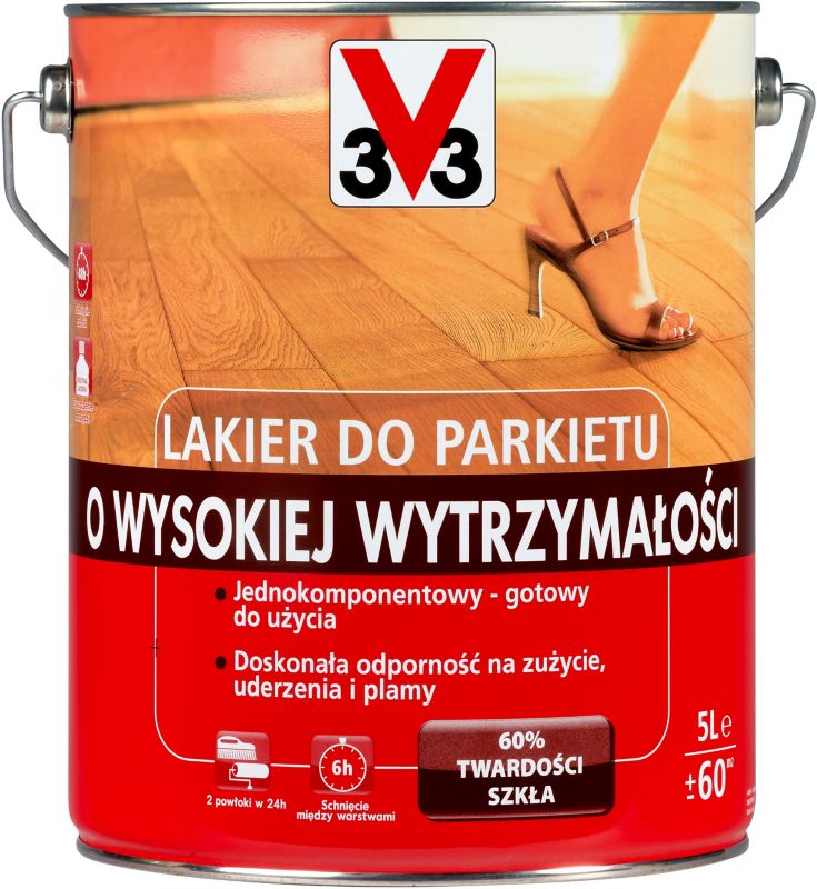 V33 parketlak med højglans 5 l