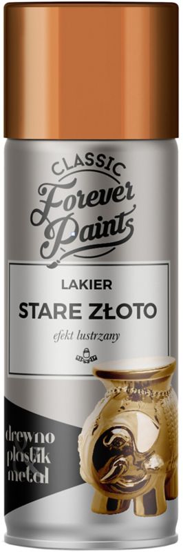 Forever Paints spejlglanslak 400 ml i antikguld