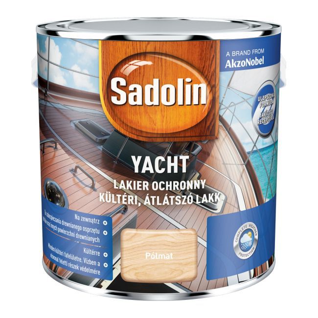Sadolin Yacht beskyttende lak halvmat 2,5 l