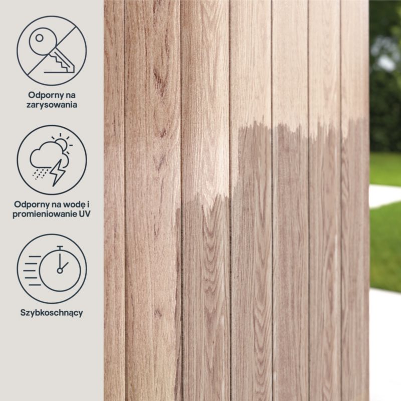 GoodHome udendørs lak, klar, blank, 0,25 l