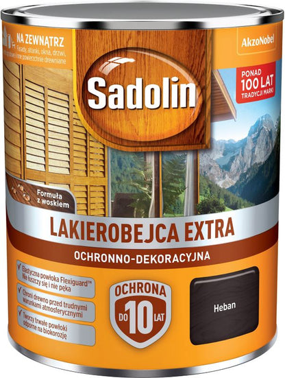 Sadolin Extra lakbejdse i farven ebbenhvid 0,75 l
