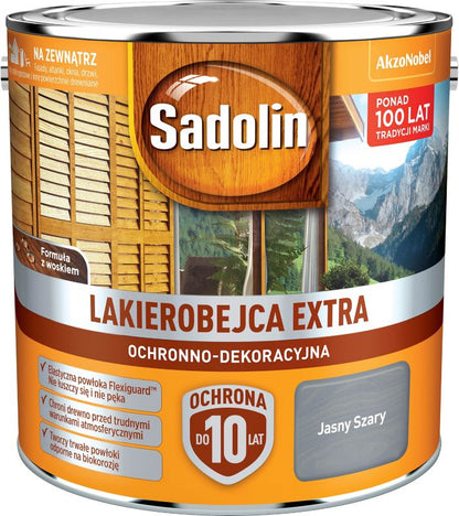 Sadolin lakbejdse ekstra lys grå 2,5 l