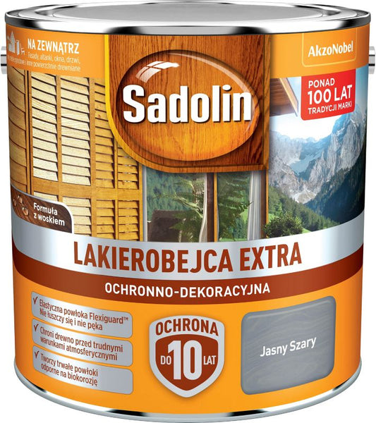Sadolin lakbejdse ekstra lys grå 2,5 l