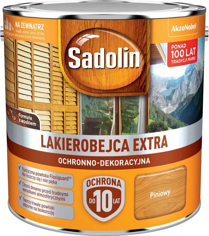 Sadolin Extra lakbejdse i fyrretræ 2,5 l