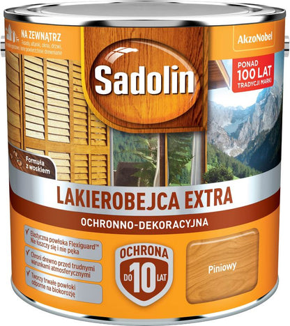 Sadolin Extra lakbejdse i fyrretræ 2,5 l
