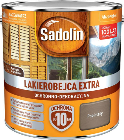Sadolin Extra lakbejdse i askefarvet 2,5 l