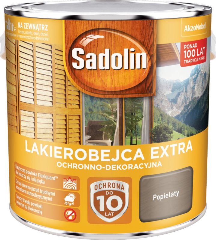 Sadolin Extra lakbejdse i askefarvet 2,5 l