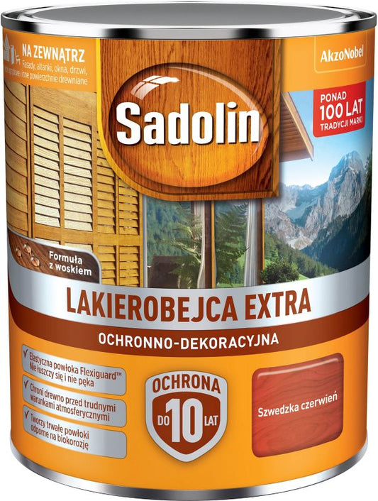 Sadolin Extra lakbejdse svensk rød 0,75 l