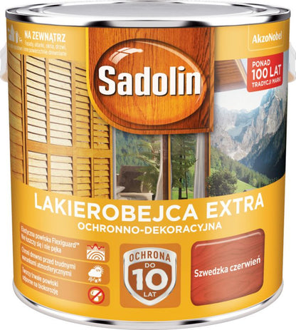 Sadolin Extra lakbejdse svensk rød 2,5 l
