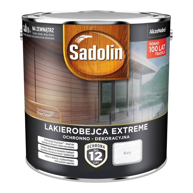 Sadolin Extreme lakbejdse hvid 2,5 l