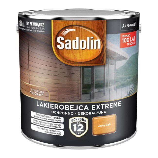 Sadolin Extreme lakbejdse i lys eg 2,5 l