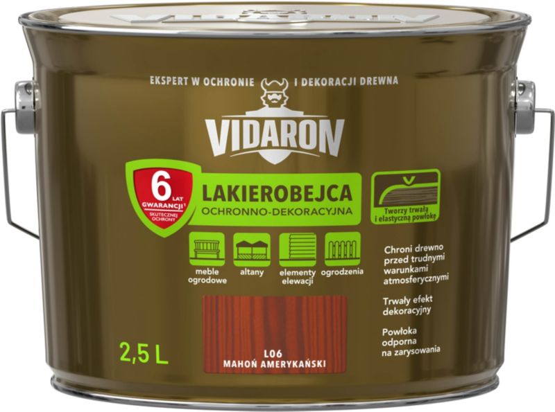 Vidaron lakbejdse amerikansk mahogni 2,5 l