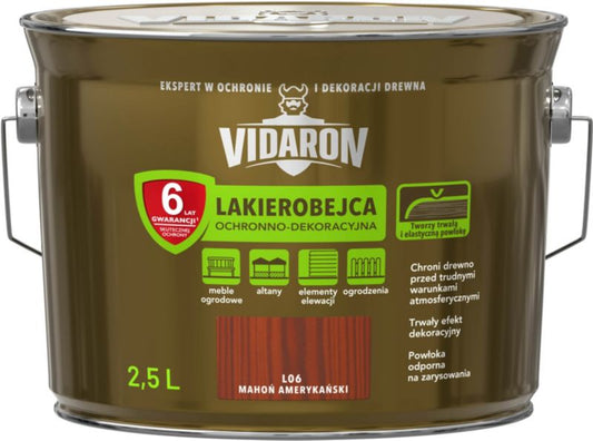 Vidaron lakbejdse amerikansk mahogni 2,5 l
