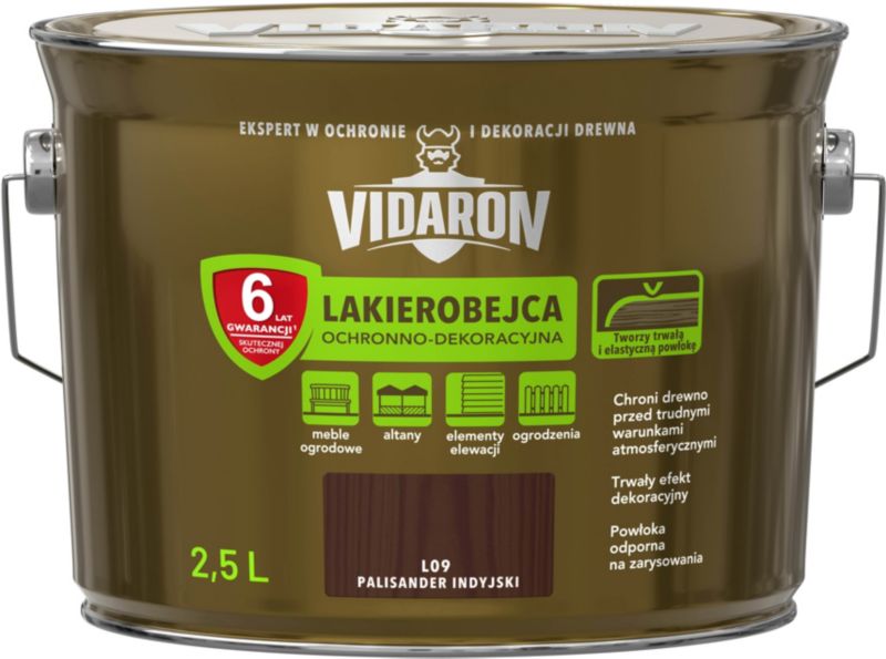 Lakbejdse Vidaron indisk palisander 2,5 l