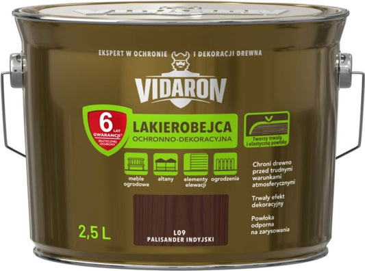 Lakbejdse Vidaron indisk palisander 2,5 l