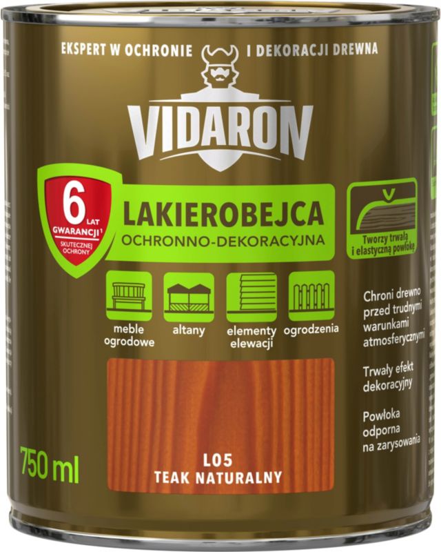Vidaron lakbejdse teak naturlig 0,75 l